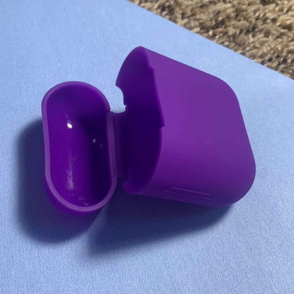 Purple AirPods case cover